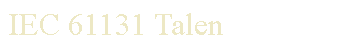 Text Box: IEC 61131 Talen